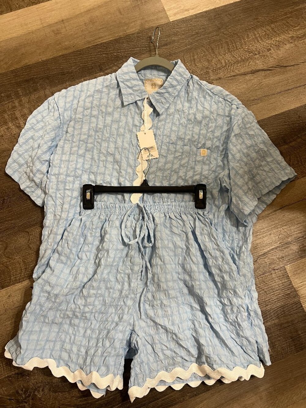 Simply Southern Seersucker Short Pajama Set